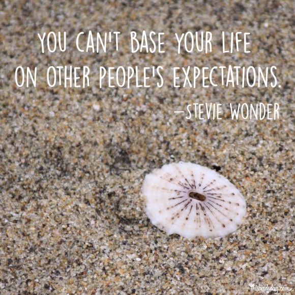 "You can't base your life on other people's expectations." Stevie Wonder Photo copyright Sheri Landry