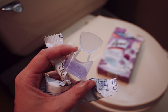 New Lysol Click Gel toilet bowl cleaners. Individually wrapped and easy to use.