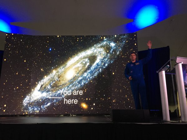Canadian astronaut, Jeremy Hansen gave an wonderful talk about Canada's place in space last weekend at the festival.
