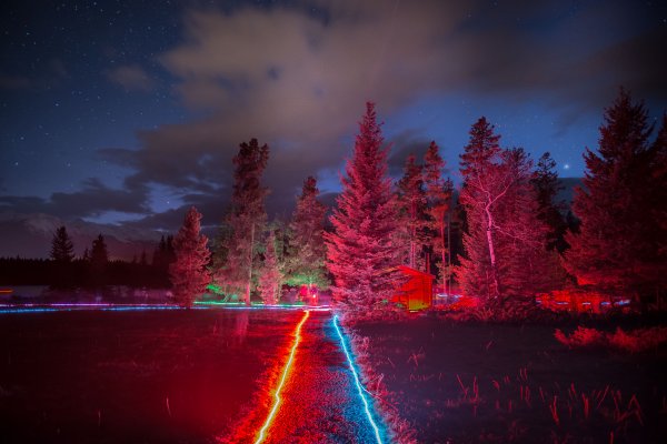 The lighting at Lake Annette during the star gazing event is kept to a minimum to allow you to see all of the stars in the night sky. Photo credit Jeff Bartlett.