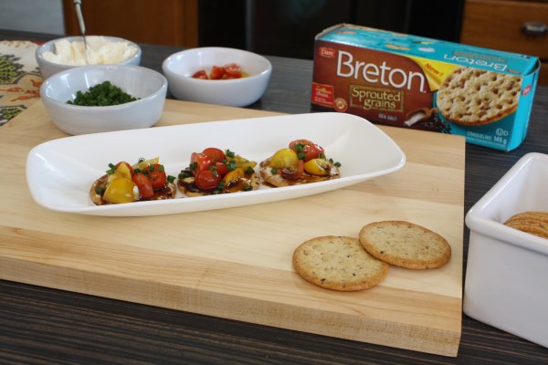 Balsamic Tomato Bites with Breton