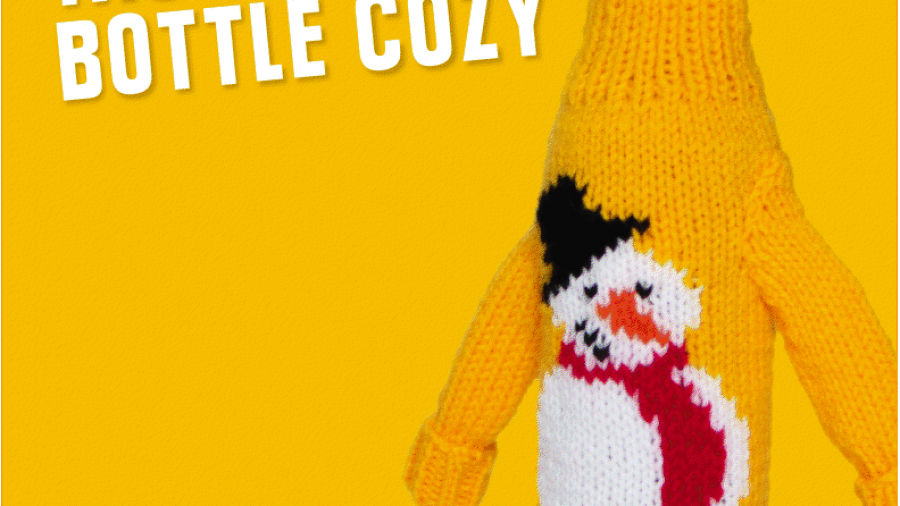 Knit Your Own Tacky Wine Bottle Cozy by Yellow Tail