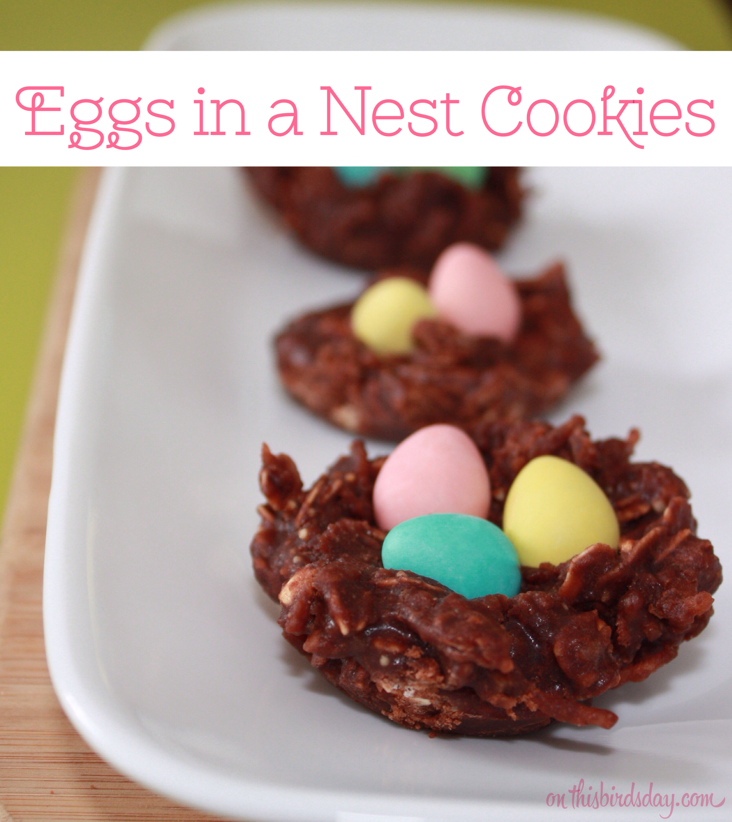 A fun Easter egg cookie recipe that requires no baking, is easy to make, and kids can help out with most steps.