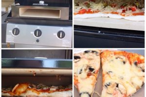 Pizza on the barbecue with BakerStone