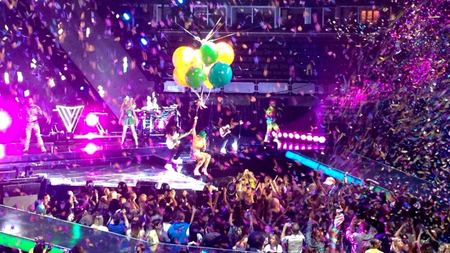 Katy Perry in Edmonton singing the Birthday Song on her Prismatic World Tour