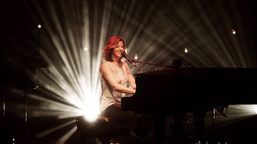 Sarah McLachlan on piano during her Shine On Tour in Edmonton