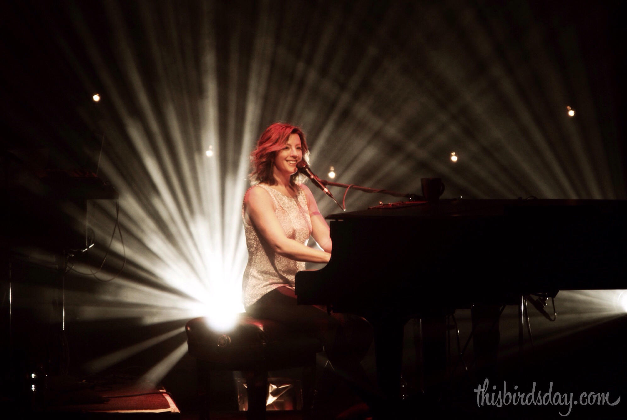 Sarah McLachlan on piano during her Shine On Tour in Edmonton