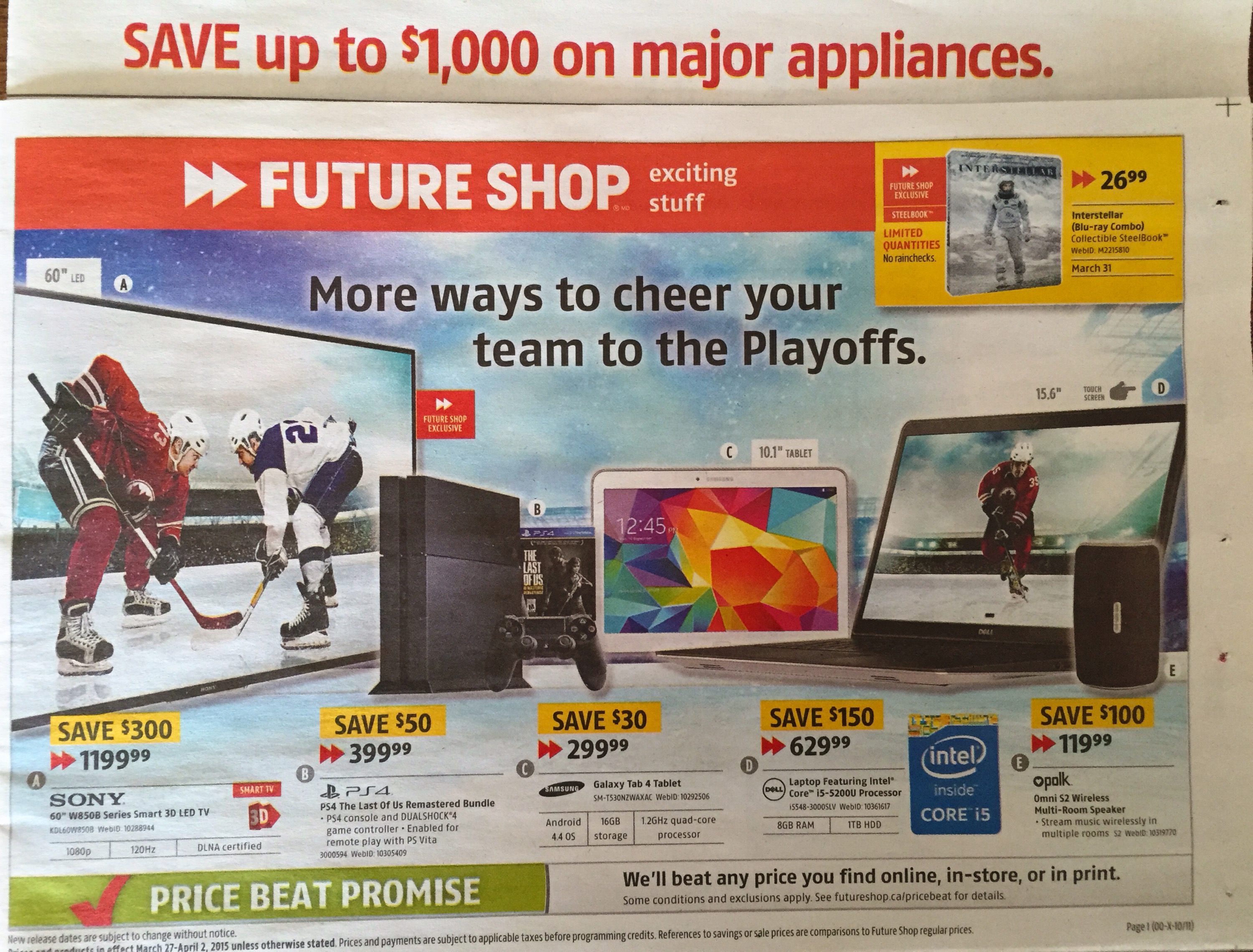 Best Buy is closing all Future Shop locations. This is the lat flyer we will see from them. Photo credits Sheri Landry (thisbirdsday.com)