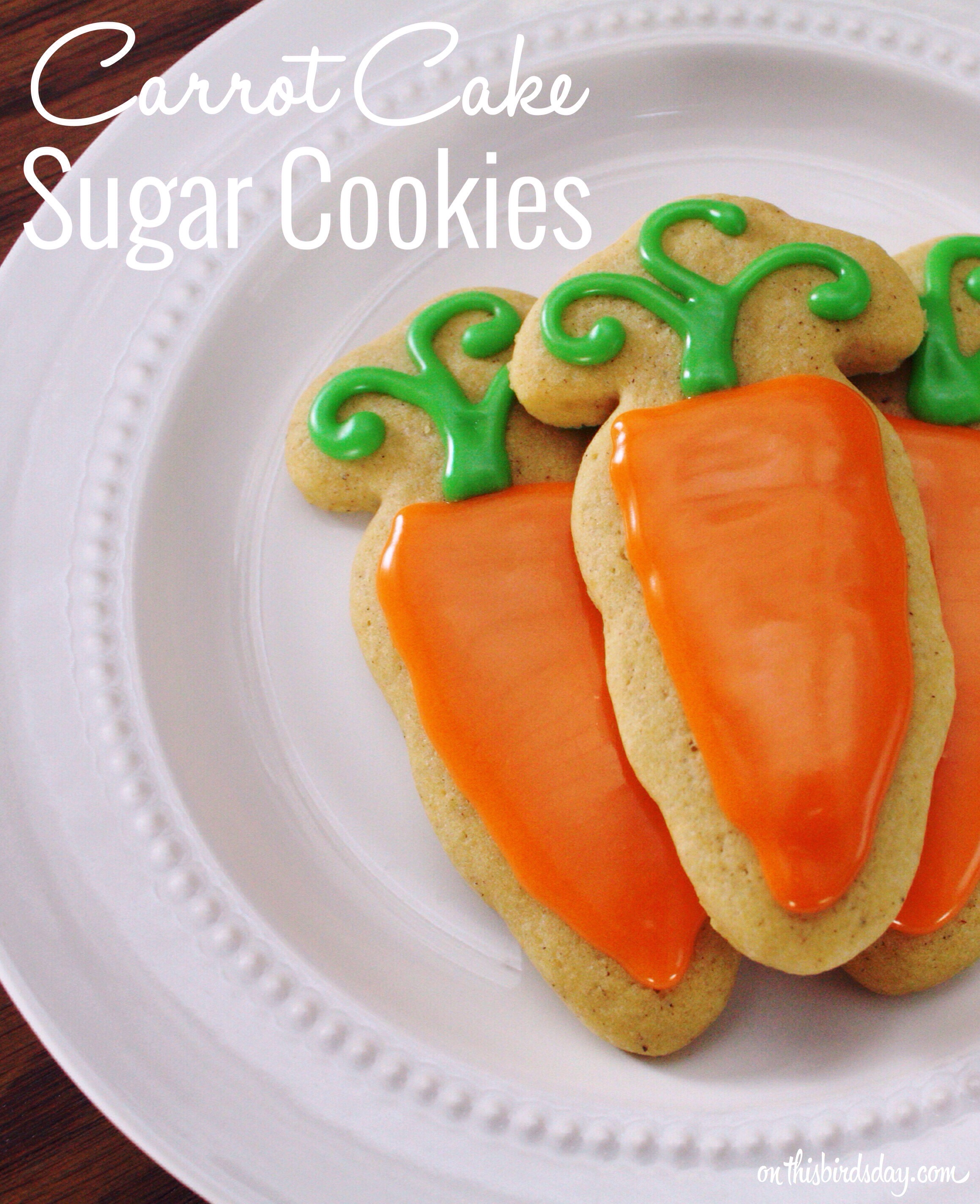 Carrot cake sugar cookies recipe