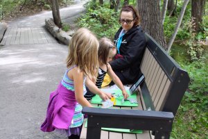 Kids and adults can find many hands on activities throughout the Zoo to keep them busy. Photo Sheri Landry