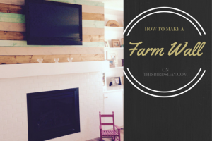 How to make a distressed vintage farm wall
